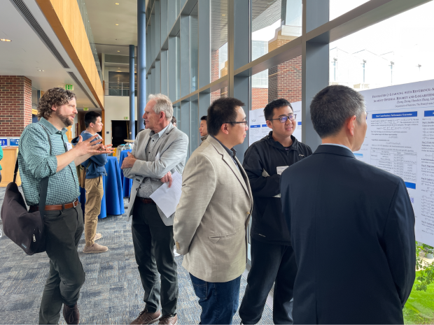 At the poster session