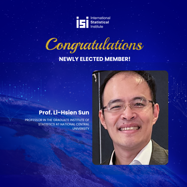  Professor in the Graduate Institute of Statistics at National Central University