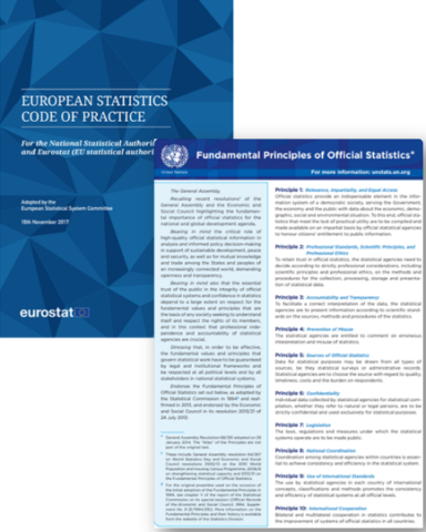 United Nations Fundamental Principles of Official Statistics 